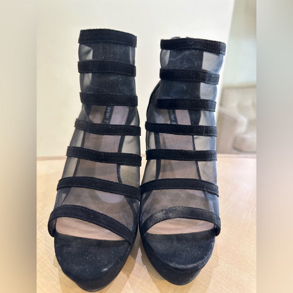 Parker Black Strappy High Heel Sandals